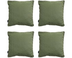 Madison - Sierkussen Panama green - Ca. 60x60 cm - Set van 4