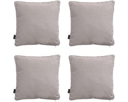 Madison - Sierkussen Panama taupe - Ca. 60x60 cm - Set van 4