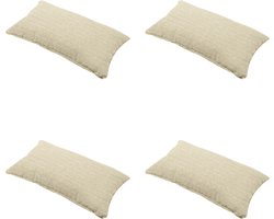 Madison - Sierkussen Richmond - Beige - 30x50x10cm - Set van 4