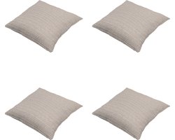 Madison - Sierkussen Richmond - Beige - 50x50x10cm - Set van 4
