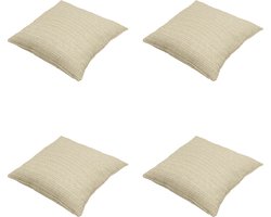 Madison - Sierkussen Richmond - Beige - 50x50x10cm - Set van 4