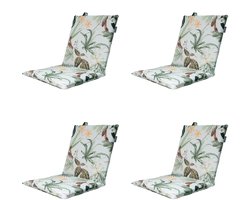Madison - Stapelstoelkussen Grasse green - Ca. 97x49 cm - Set van 4
