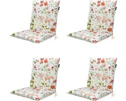 Madison - Stapelstoelkussen Milly natural - Ca. 97x49 cm - Set van 4