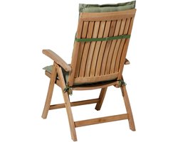 Madison - Stoelkussen - met - hoge - rug - Panama - 123x50 - cm - saliegroen