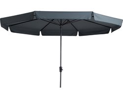 Madison stokparasol Syros luxe grey 350 cm.