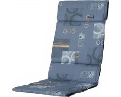 Madison - Tuinkussen - Fiber De Luxe - Hoge Rug - Bob Blue - 125x51cm - Blauw