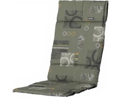 Madison - Tuinkussen - Fiber De Luxe - Hoge Rug - Bob Green - 125x51cm - Groen