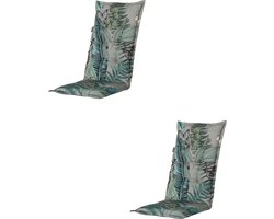 Madison - Tuinkussen - Hoge Rug - 2 stuks - Scott - 123 x 50cm - Grijs