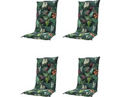 Madison - Tuinkussen - Lage Rug - 4 st - Josie Grey - 105x50cm - Grijs