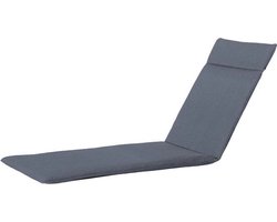 Madison - Tuinkussen - Ligbedkussen - 190x60cm - Panama Safier Blue - Blauw