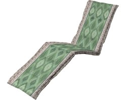 Madison - Tuinkussen - Ligbedkussen - 200x60cm - Ikatin Green - Groen