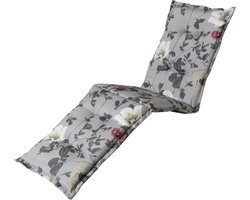 Madison - Tuinkussen - Ligbedkussens - 200 x 60cm - Zara Grey - Grijs