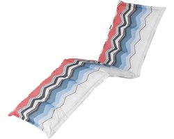 Madison - Tuinkussen - Ligbedkussens - 200 x 65cm - Chris Red - Rood