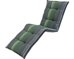 Madison - Tuinkussen - Loungekussen - 200 x 60 cm - Stef Green - Ligbedkussen - Groen