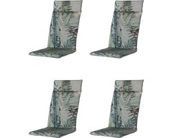 Madison - Tuinkussens - Hoge Rug - 4 st - Scott - 120x50cm - Grijs