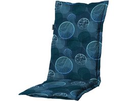 Madison - Tuinkussens Hoge Rug Circle Blue - 123x50 - Blauw