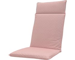 Madison - Tuinstoelkussen - 120cm x 50cm - Check Roze - Tuinkussen