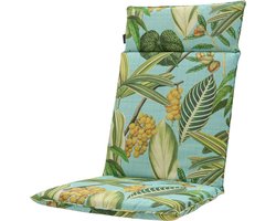 Madison - Tuinstoelkussen - 120cm x 50cm - La Grave Blauw - Tuinkussen