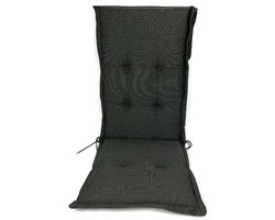 Madison Tuinstoelkussen hoge rug 50x123 black