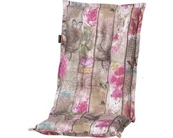 Madison Tuinstoelkussen hoge rug 50x123 cm Flower wood