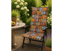Madison Tuinstoelkussen hoge rug 50x123 cm La dolce vita