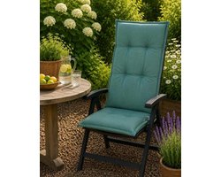 Madison Tuinstoelkussen hoge rug 50x123 cm Panama sea light blue