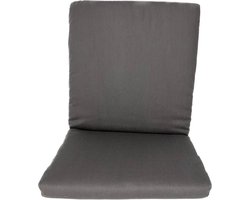 Madison Tuinstoelkussen Lage rug 92x50 Canvas grey