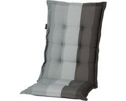 Madison Tuinstoelkussen Pete - Hoge rug - 50x123 cm - Grijs