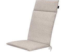 Madison - Tuintstoelkussen Hoge Rug Richmond - Beige - 120x50x4cm - Set van 4
