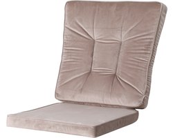 Madison - Universeel - Wicker - Tuinkussen - Dining Set Outdoor - 2- delig - Velvet/Panama Taupe - 46x95cm