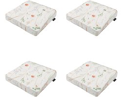 Madison - Zitkussen Donna natural canvas eco+ - Ca. 40x40 cm - Set van 4