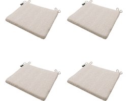 Madison - Zitkussen Panama - Beige - 40x40x4,5cm - Set van 4