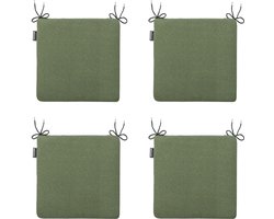 Madison - Zitkussen Panama green - Ca. 40x40 cm - Set van 4
