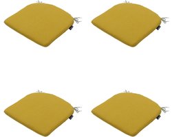 Madison - Zitkussen Panama mustard - Ca. 46x48 cm - Set van 4