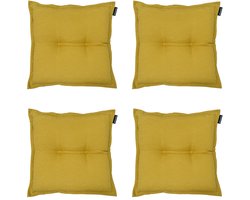 Madison - Zitkussen Panama mustard - Ca. 50x50 cm - Set van 4