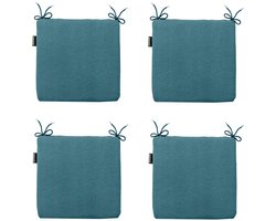 Madison - Zitkussen Panama sea blue - Ca. 40x40 cm - Set van 4