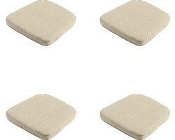 Madison - Zitkussen Richmond - Beige - 48x48x6cm - Set van 4