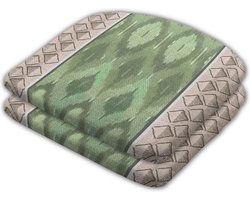 Madison - Zitkussen - Universeel - 2 stk. - 46x48 cm - Ikatin Green - Stapelstoel - Groen