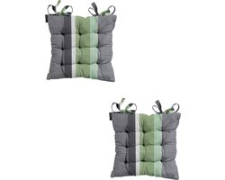 Madison - Zitkussen - Universeel - 2 stuks - 46 x 46 cm - Tomsen Sage - Tuin - Toscane
