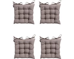 Madison - Zitkussen - Universeel - 4 stk. - 46x46 cm - Taupe - Tuin