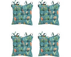 Madison - Zitkussen - Universeel - 4st - 46 x 46cm - Clea Blue - Blauw
