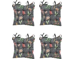 Madison - Zitkussen - Universeel - 4st - 46 x 46cm - Clea Grey - Grijs