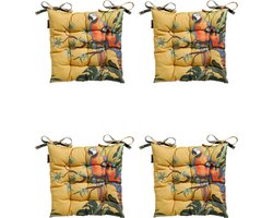 Madison - Zitkussen - Universeel - 4st - 46x46cm - Riff Yellow - Geel