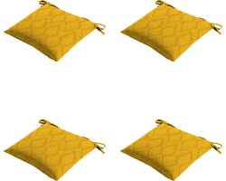Madison - Zitkussen - Universeel - 4x - 46x46 - Outdoor Graphic Yellow