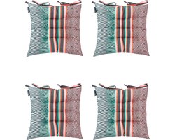 Madison - Zitkussen - Universeel - 4x - 46x46cm - Hillow Pastel - Tuin