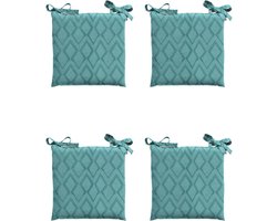 Madison - Zitkussen - Universeel - 4x - 46x46cm - Outdoor Graphic Blue