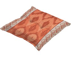 Madison - Zitkussen - Universeel - 50x50 cm - Ikatin Terra - Hocker - Rood