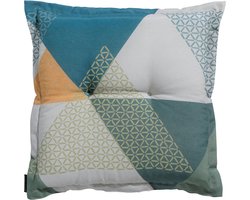 Madison - Zitkussen - Universeel - 50x50 cm - Triangle Green - Hocker -  Groen