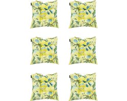 Madison - Zitkussen - Universeel - 6st - 46x46cm - Mauel Pastel Yellow