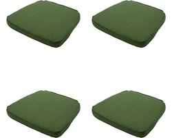 Madison - Zitkussen Wicker Moss green canvas eco+ - Ca. 48x48 cm - Set van 4